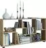 VCM Pintal Sideboard Raumteiler, Honig-Eiche, 117x62x20cm