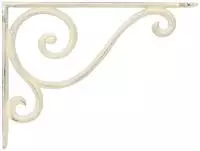 vidaXL Wandregalhalterungen 12 stk. Antik Wei&szlig; 23,5 x 28 x 3,5 cm