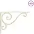vidaXL Wandregalhalterungen 12 Stk. antik weiß 23,5x28x3,5cm (42038876)