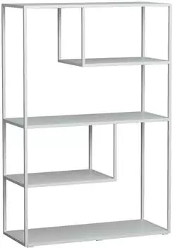 en.casa Sievi Standregal Metall, wei&szlig; matt, 126x85x35cm