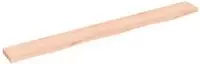 vidaXL Wandregal 100x10x2 cm Massivholz Eiche Unbehandelt