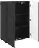 vidaXL Wandschrank 66x34,5x90cm, Holzwerkstoff, schwarz (898736)
