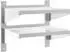 vidaXL Wandregal 2 Böden Edelstahl silber 50x40x48cm (30315)