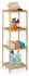 Relaxdays Badregal Bambus, schmal, 4 Ablagen, 38x116,5x39,5cm