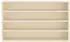 vidaXL Wandvitrine 3 Fächer beige 60x8,5x37cm Holzwerkstoff