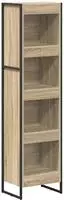 vidaXL B&uuml;cherregal 40 x 30 x 155 cm Holzwerkstoff Sonoma