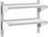 vidaXL Wandregal 2 Böden 75x30x60cm Edelstahl silber (30313)