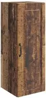 vidaXL Wandschrank 33 x 34,5 x 90 cm Holzwerkstoff Altholz