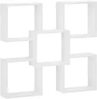 vidaXL Wandregal Wei&szlig; 99,5 x 17 x 91 cm Holzwerkstoff