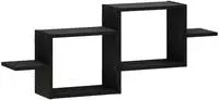 vidaXL Wandregal Schwarz Eichen-Optik 95 x 17 x 37 cm Holzwerkstoff