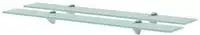 vidaXL Schweberegale 2 Stk. Glas 80x10 cm 8 mm