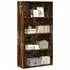 vidaXL Bücherregal Holzwerkstoff, Räuchereiche, 80x30x152cm