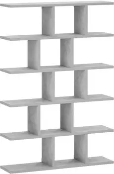 vidaXL Wandregal Holzwerkstoff betongrau 70x17x101cm