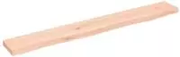 vidaXL Wandregal 80x10x2 cm Massivholz Eiche Unbehandelt
