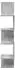 vidaXL Wandregal mit Wandhalterung betongrau 32x21x107cm