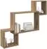 vidaXL Wandregal mit Wandhalterung Artisan-Eiche 91,5x15x76cm (8012123)