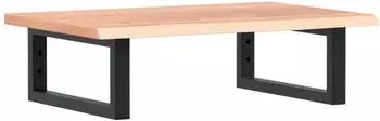 vidaXL Wandmontiertes Waschbeckenregal, Stahl und Massivholz Eiche