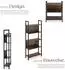 TecTake Westport Standregal 5 Ebenen, Industrial Holz dunkel, 62x24x165,5cm