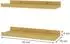 VICCO Linus Wandregal 2er Set, Naturholz, 40x4cm