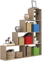 Holz Regal Raumteiler Standregal B&uuml;cher Dubila L