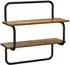 vidaXL 2-stufiges Wandregal Altholz-Optik 60x24,5x61cm (8006107)