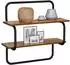 vidaXL 2-stufiges Wandregal Altholz-Optik 60x24,5x61cm (8006107)