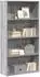vidaXL Bücherregal Holzwerkstoff grau Sonoma 80x30x152cm (857945)