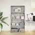 vidaXL Bücherregal Holzwerkstoff grau Sonoma 80x30x152cm (857945)