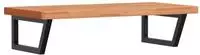 vidaXL Waschbeckenregal Wandmontage Stahl und Massivholz Buche