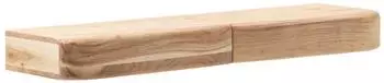 Wohnling Wandregal Akazien-Massivholz 80cm mit 2 Schubladen (WL7.387)