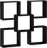 vidaXL Wandregal schwarz 99,5x17x91cm Holzwerkstoff