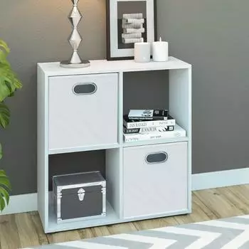 VICCO Tetra Raumteiler wei&szlig;, 72,6x72cm
