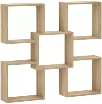 vidaXL Wandregal Sonoma-Eiche 99,5x17x91cm Holzwerkstoff