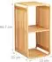 Relaxdays Badregal, Bambus, quadratisch, 33x64,7x33cm