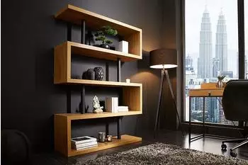 Riess-Ambiente SNAKE Standregal Eichenoptik, 5 B&ouml;den, 165cm (41214)