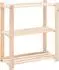 vidaXL Lagerregal 3-lagig, 3er-Set, 80x38x90cm, Kiefernholz massiv, 150kg