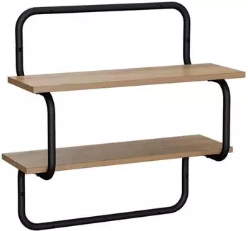 vidaXL Wandregal 2 Ebenen Artisan-Eiche 40x24,5x61cm (8006114)
