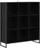 vidaXL Bücherregal schwarz Eichen-Optik 99,5x30x108,5cm
