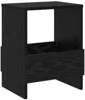 vidaXL Magazinregal Schwarz Eichen-Optik 35 x 30 x 45 cm