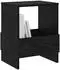 vidaXL Magazinregal schwarz, Eichen-Optik, 35x30x45cm