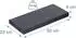 Relaxdays Wandregal 3er Set, Holzoptik, Metall, schwarz, 50x23x4cm