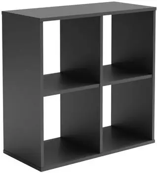RAUMHIRSCH Loni Bücherregal grau, Holzwerkstoff, 80x80x38cm (800001030207)