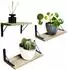 Mein-Regal Wandregal Sam 3er-Set, Holz, natur, 3 Größen (29/36/42x15x14cm)