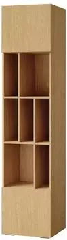 Mirjan24 Lorin 2D LO04 B&uuml;cherregal Eiche, 2 Dreht&uuml;ren, 45x195x40cm (800001816856)