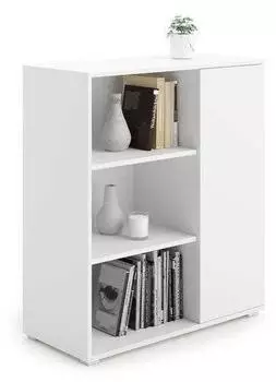 RAUMHIRSCH Fondi Bücherregal weiß, Holzwerkstoff, 90x104x40cm (800001457286)