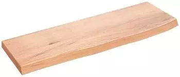 vidaXL Wandregal 60x20x2cm Massivholz Eiche hellbraun (363641)
