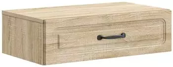 vidaXL Wandmontierter Beistelltisch mit Schublade, Sonoma-Eiche, 59x34,5x17cm