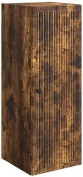 vidaXL H&auml;ngeschrank ger&auml;ucherte Eiche 33x34,5x90cm Holzwerkstoff