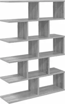 vidaXL Wandregal Sonoma-grau 70x20x100cm Holzwerkstoff