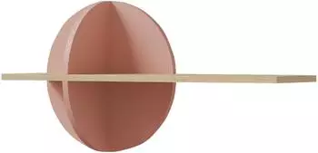 Mirjan24 Lexi 16 Wandregal 81x25x45cm, Eiche Cremona / Puderrosa
